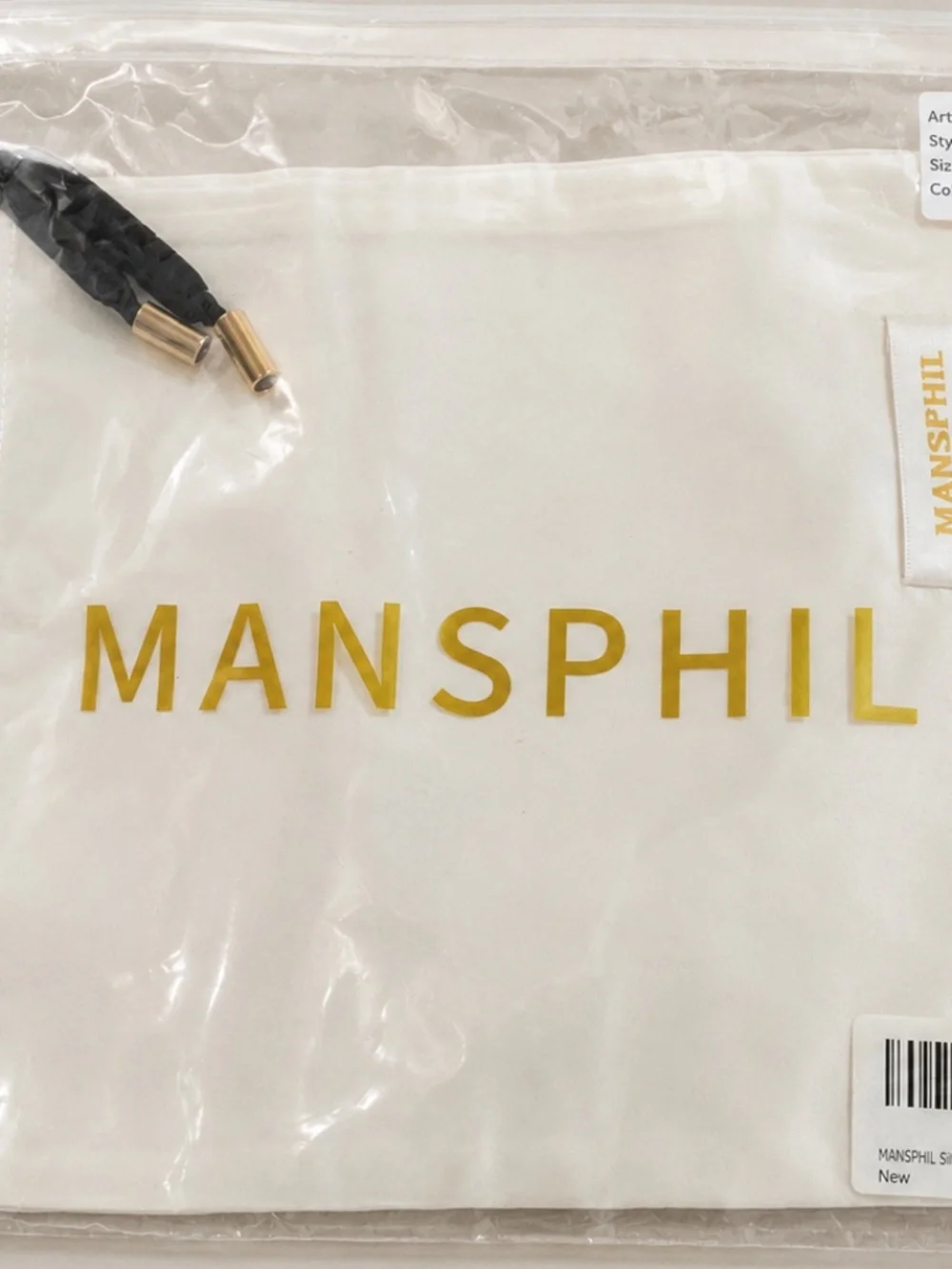 MANSPHIL Silk Pillowcase QUEEN Ivory White New in Package